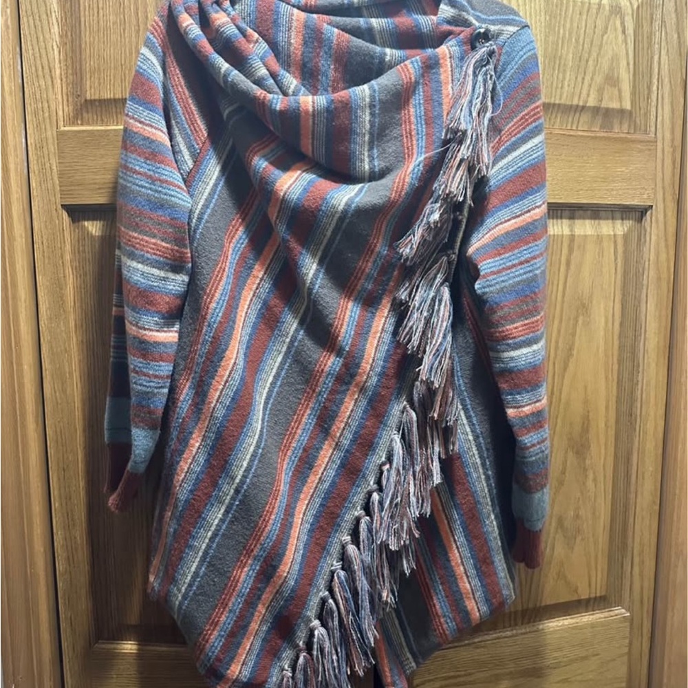 Striped Fringe orange brown